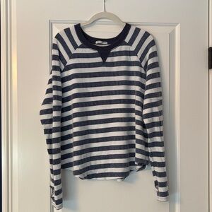 Striped Navy and White Sweater